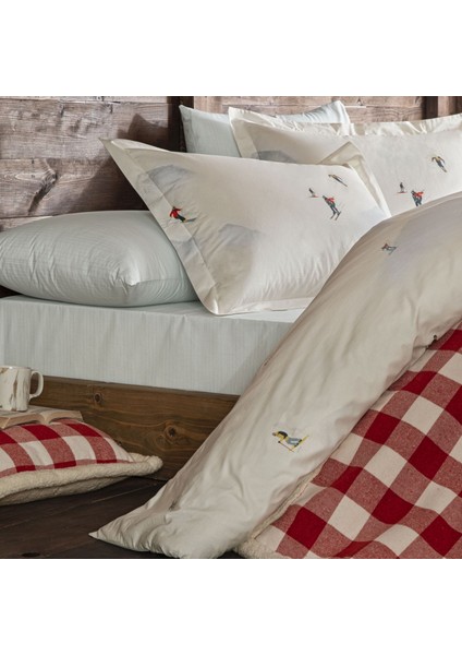Taç Butik Crest Pamuk Tek Kişilik Nevresim Beyaz fiyatları