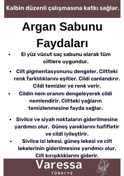 Premium Seri Organik Bitkisel %100 Doğal Güzel Kokulu El Yüz Saç Orijinal 5'li Argan Yağı Sabunu