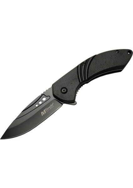 4212 Siyah Kamp Çakı 20CM- Yarı Otomatik, Kemerlikli, Oluklu