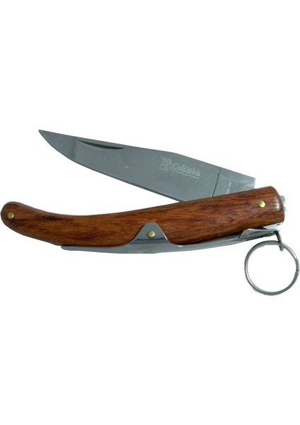 Okapi GC2079A Kahverengi Cep Çakısı 20CM - Manuel, Ahşap Sap