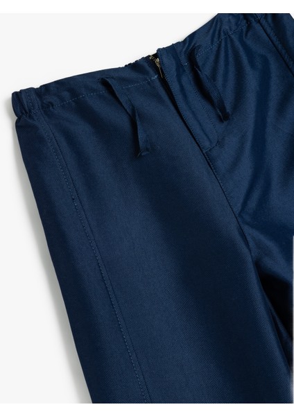 Nervürlü Cepli Geniş Paça Pantolon modelleri
