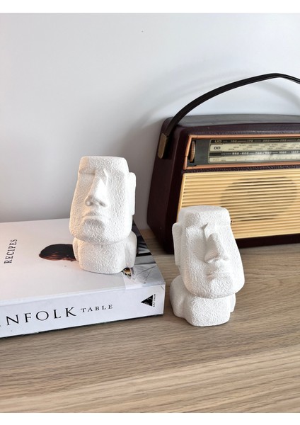 Dekoratif Dokulu Heykel Biblo, Gözlük Tutucu