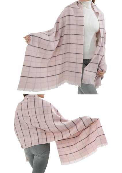 1 Adet Kadın Büyük Bedene Uygun Yumuşak Dokulu Kışlık Desenli Atkı Omuz Şalı fiyatları