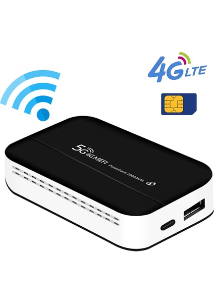 PM-25137 Powerbank 300MBPS 4g/lte Bağımsız Taşınabilir Modem - Router (10.000 Mah)