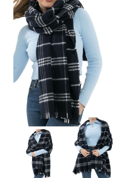 1 Adet Kadın Büyük Bedene Uygun Yumuşak Dokulu Kışlık Desenli Atkı Omuz Şalı fırsatları