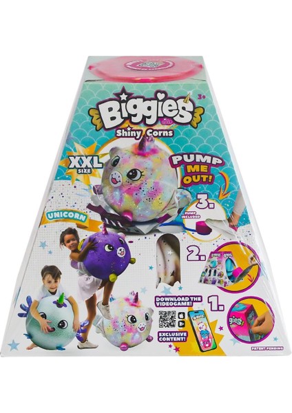 72292 Peluş Biggies Shinycorns Rainbow Unicorn Size Xxl