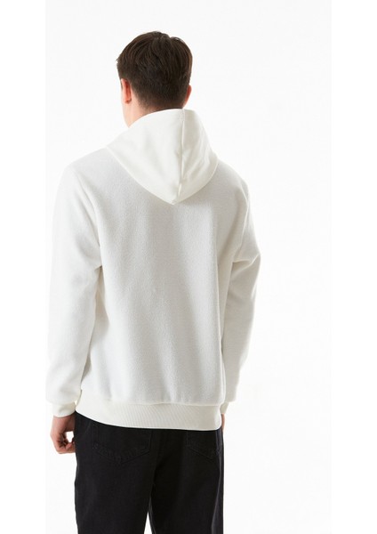 3 Iplik Kanguru Cepli Kapüşonlu Peluş Sweatshirt