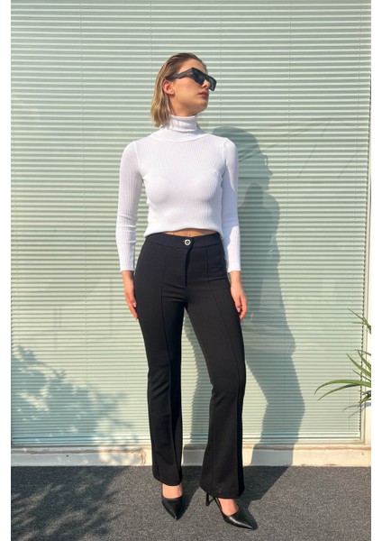 Kadın Ispanyol Krep Pantolon 7885 modelleri