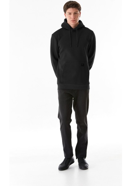 3 Iplik Basic Kanguru Cepli Kapüşonlu Sweatshirt Hoodie