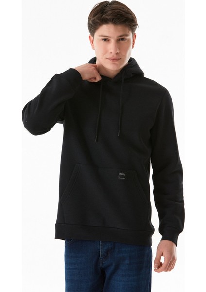 3 Iplik Basic Kanguru Cepli Kapüşonlu Sweatshirt Hoodie