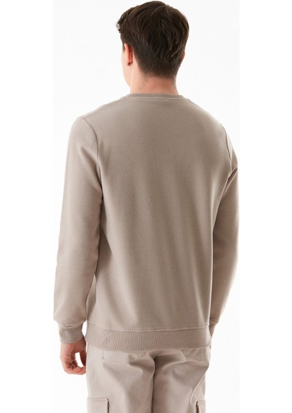 Fitilli Bisiklet Yaka Sweatshirt