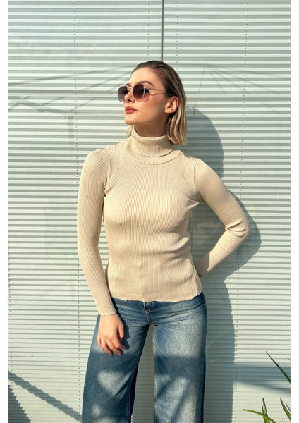 Kadın Fitilli Balıkçı Kazak 5611