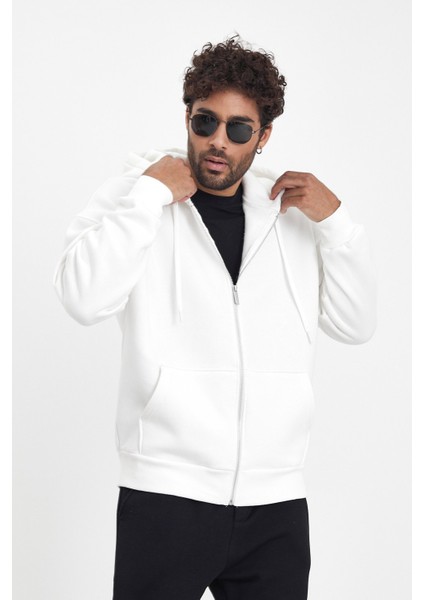 Üç Iplik Şardonlu Fermuarlı Sweat AF-K88505LNS
