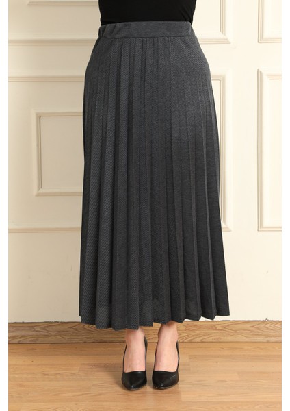 Kadın Kot Görünümlü Piliseli Etek modelleri