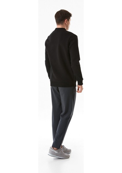 3 Iplik One Step Ahead Baskılı Dik Yaka Sweatshirt