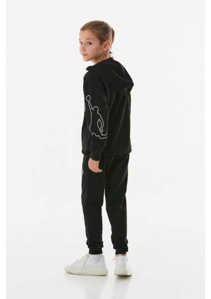 Legend Yazı Baskılı Kapüşonlu Jogger Erkek Çocuk Eşofman Takımı fırsatları
