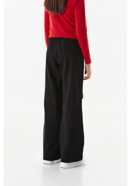 %100 Pamuk Beli Lastikli Kız Çocuk Palazzo Pantolon indirimleri