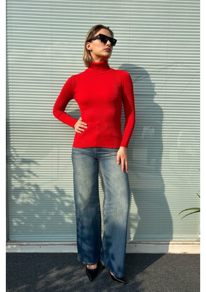 Kadın Fitilli Balıkçı Kazak 5611 indirimleri