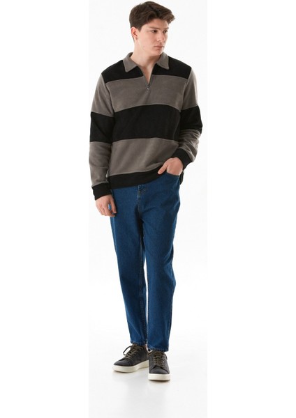 Düğmeli Boyfriend Jean Pantolon