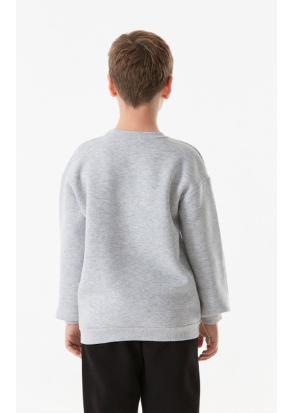 3 Iplik Origin Yazı Baskılı Erkek Çocuk Sweatshirt
