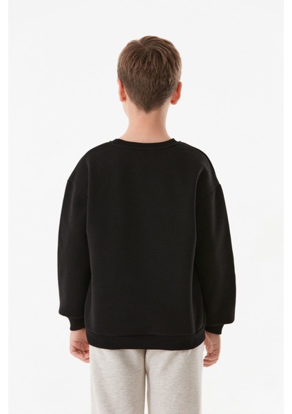 3 Iplik Origin Yazı Baskılı Erkek Çocuk Sweatshirt