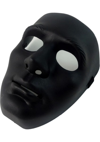 Siyah Renk Hip Hop Anonim Jabbawockeez Dans Maskesi 18X19 cm