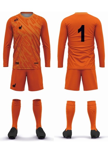 Kaleci Forma Takımı,forma,şort,çorap Zenga Model 3 Lü Set (Süngersiz)