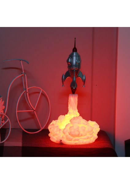 USB 3 Boyutlu Fırlayan Roket Dekoratif Gece Lambası (Yurt Dışından) modelleri
