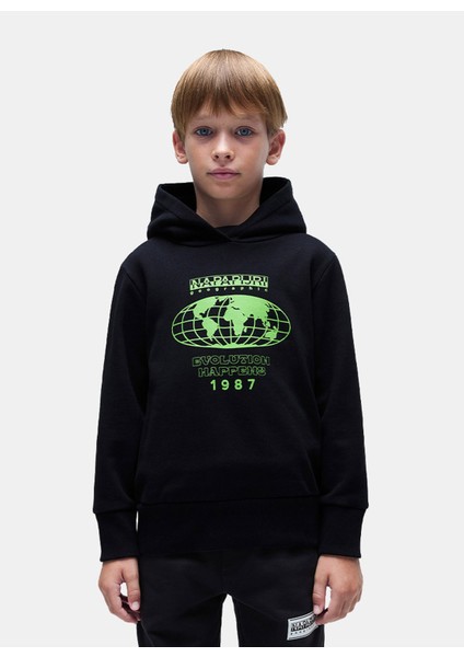 Erkek Çocuk Siyah Sweatshırt