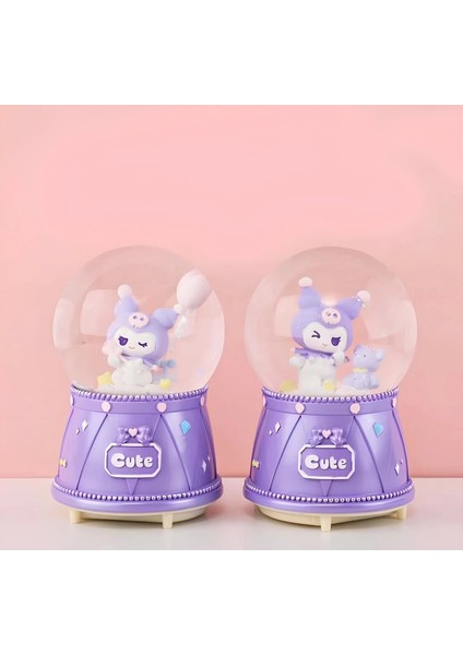 Kuromi Işıklı Müzikli Kar Küresi Orta Boy ALK3118