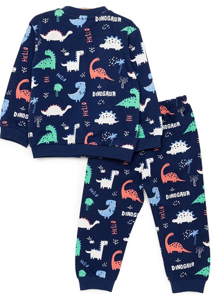 Basic Erkek Dinozor Desenli Eşofman Takımı Erkek Bebek modelleri