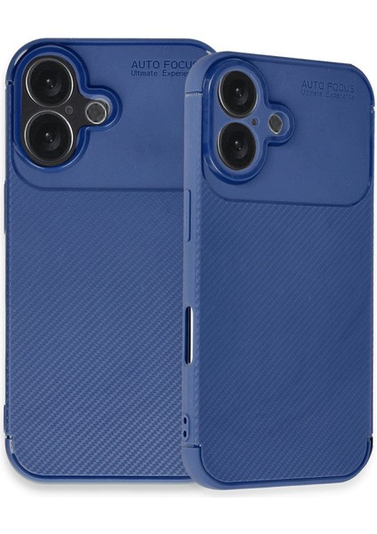 iPhone 16 Plus Uyumlu Karbon Tasarımlı A++ Kalite Korumalı Kılıf