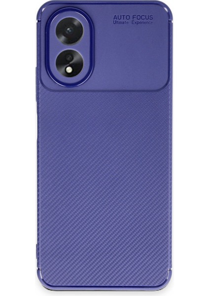 Oppo A38 Uyumlu Kılıf Kamera Korumalı Karbon Tasarım Kapak - Lacivert fiyatları