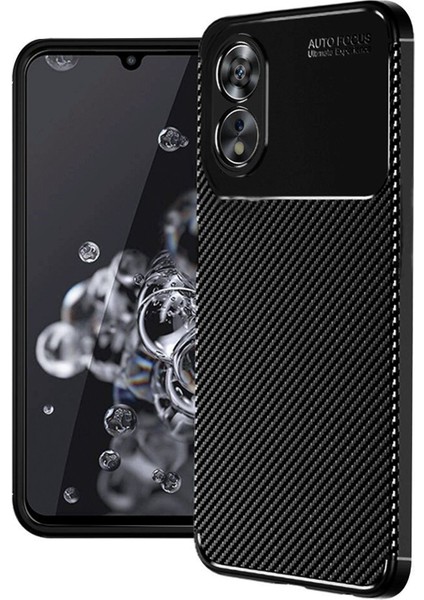 Oppo A60 Uyumlu Karbon Tasarımlı A++ Kalite Korumalı Kılıf
