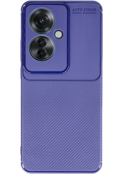 Oppo Reno 11F Uyumlu Kılıf Kamera Korumalı Karbon Tasarım Kapak - Lacivert fiyatları