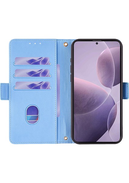 Xiaomi Poco F6 Pro 5g Kılıf Için Rfıd Engelleme Cüzdan Deri Halkalı Telefon Kılıfı Kapak-Mavi (Yurt Dışından) modelleri