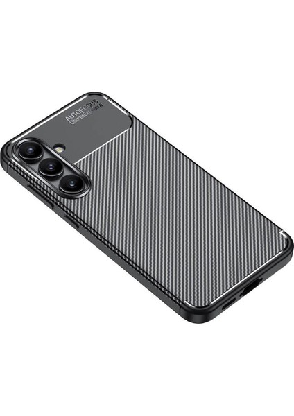 Samsung Galaxy S24 Fe Uyumlu Kılıf Kamera Korumalı Karbon Tasarım Kapak