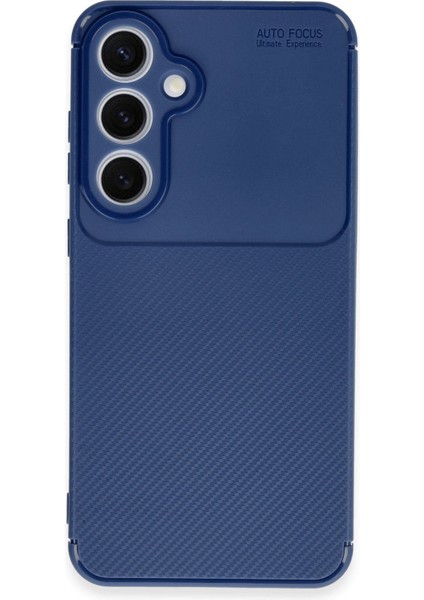 Samsung Galaxy S24 Fe Uyumlu Kılıf Kamera Korumalı Karbon Tasarım Kapak
