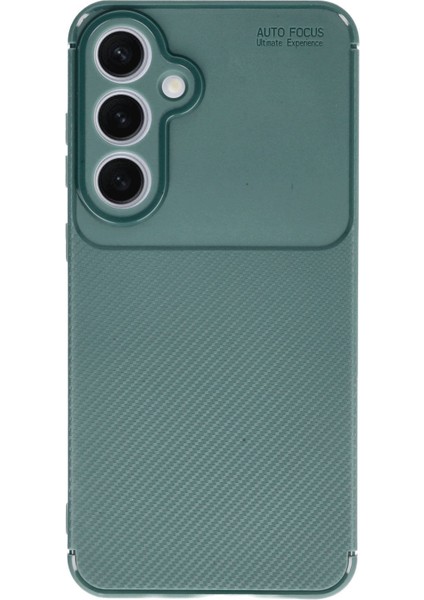 Samsung Galaxy S24 Fe Uyumlu Kılıf Kamera Korumalı Karbon Tasarım Kapak