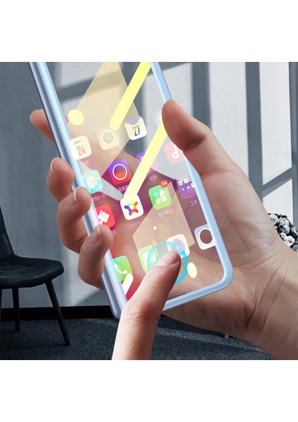 Xiaomi Mix Fold Kılıf Entegre Temperli Cam Ekran Filmi Pc Telefon Kapağı-Mavi Için (Yurt Dışından)