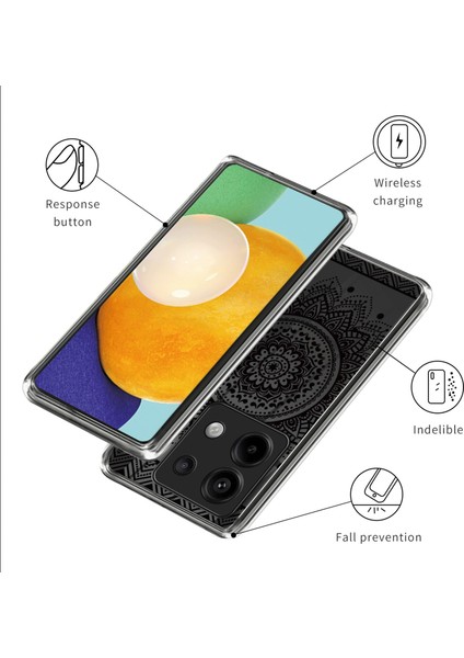 Xiaomi Redmi Note 13 Pro 5g Darbeye Dayanıklı Kılıf Desen Baskı Tpu Telefon Kapak Stili E Için (Yurt Dışından)