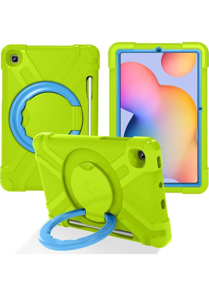 Galaxy Tab S6 Lite P610 Için Pc + Silikon Plaka Düşme Önleyici Kapak (Yurt Dışından)