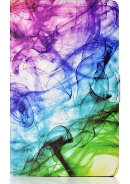 Galaxy Tab S6 Için Dikiş Ipliği Deri Kılıf Galaxy Tab S6 Lite Için (Yurt Dışından)
