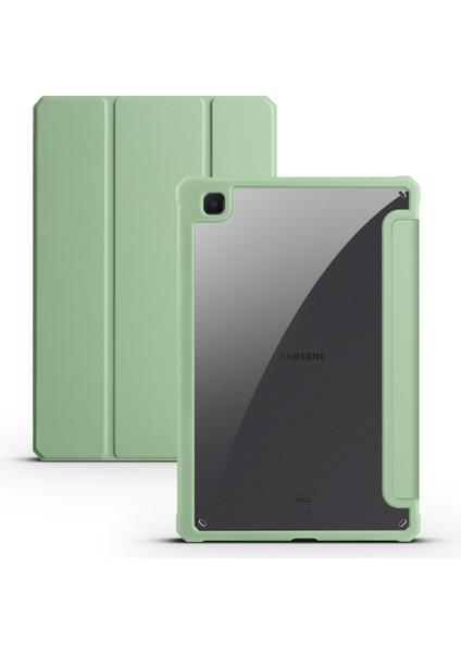 Samsung Galaxy Tab S6 Lite Için 3 Katlanır Deri Tablet Kılıfı (Yurt Dışından)