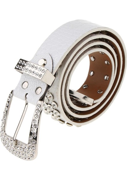 Moda Rhinestone Kristal Pu Bel Bandı (Yurt Dışından)