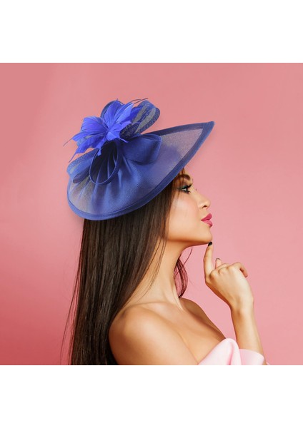 Fascinator Ş Kadın Kı Çay Partisi Düğün Mavi (Yurt Dışından)