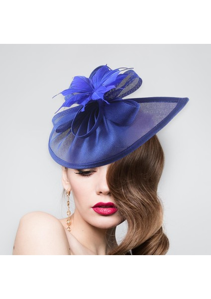 Fascinator Ş Kadın Kı Çay Partisi Düğün Mavi (Yurt Dışından)