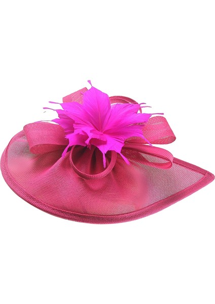 Fascinator Ş Kadın Kı Çay Partisi Düğün Kırmızı (Yurt Dışından)