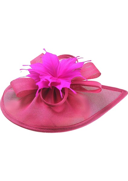 Fascinator Ş Kadın Kı Çay Partisi Düğün Kırmızı (Yurt Dışından)