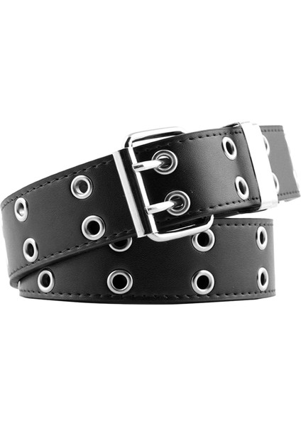 Kadın Punk Çift Grommetbelt Pu Bel Kayışı Parti Cosplay Goth Punk Boyutu (Yurt Dışından)